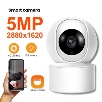 5MP IP WiFi Camera for Home Surveillance Security Monitor Full Color.